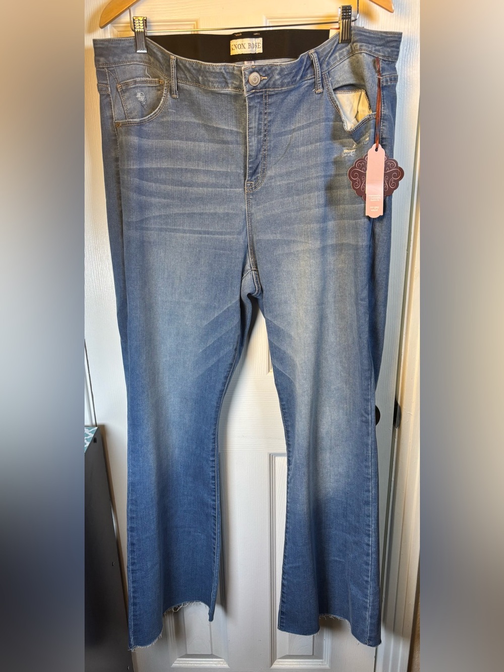 NWT Knox Rose Light Blue Wide Leg Jeans SIZE 18W